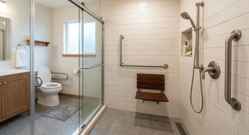 Accessible Shower Construction in South Portland, ME